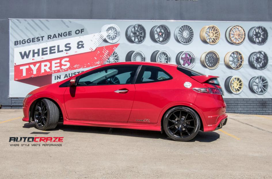 HONDA CIVIC 5 STUD MISANO MATTE BLACK